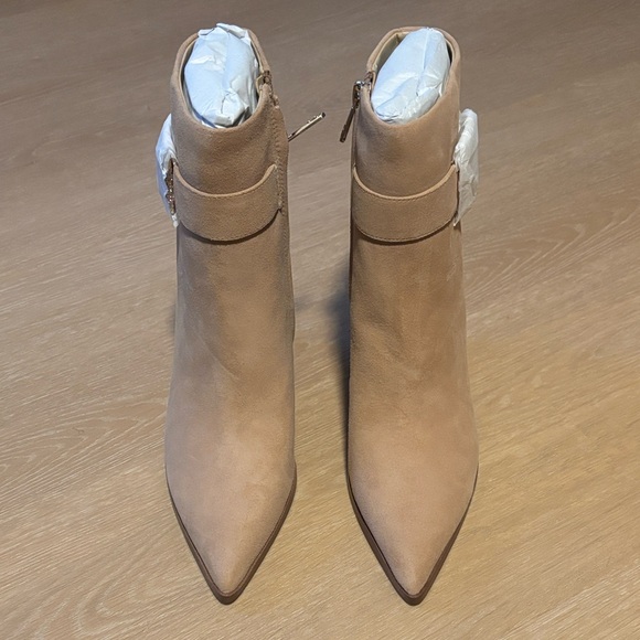 NIB Sam Edelman Weslie Tan Wedge Boots size 6.5 - Picture 2 of 7